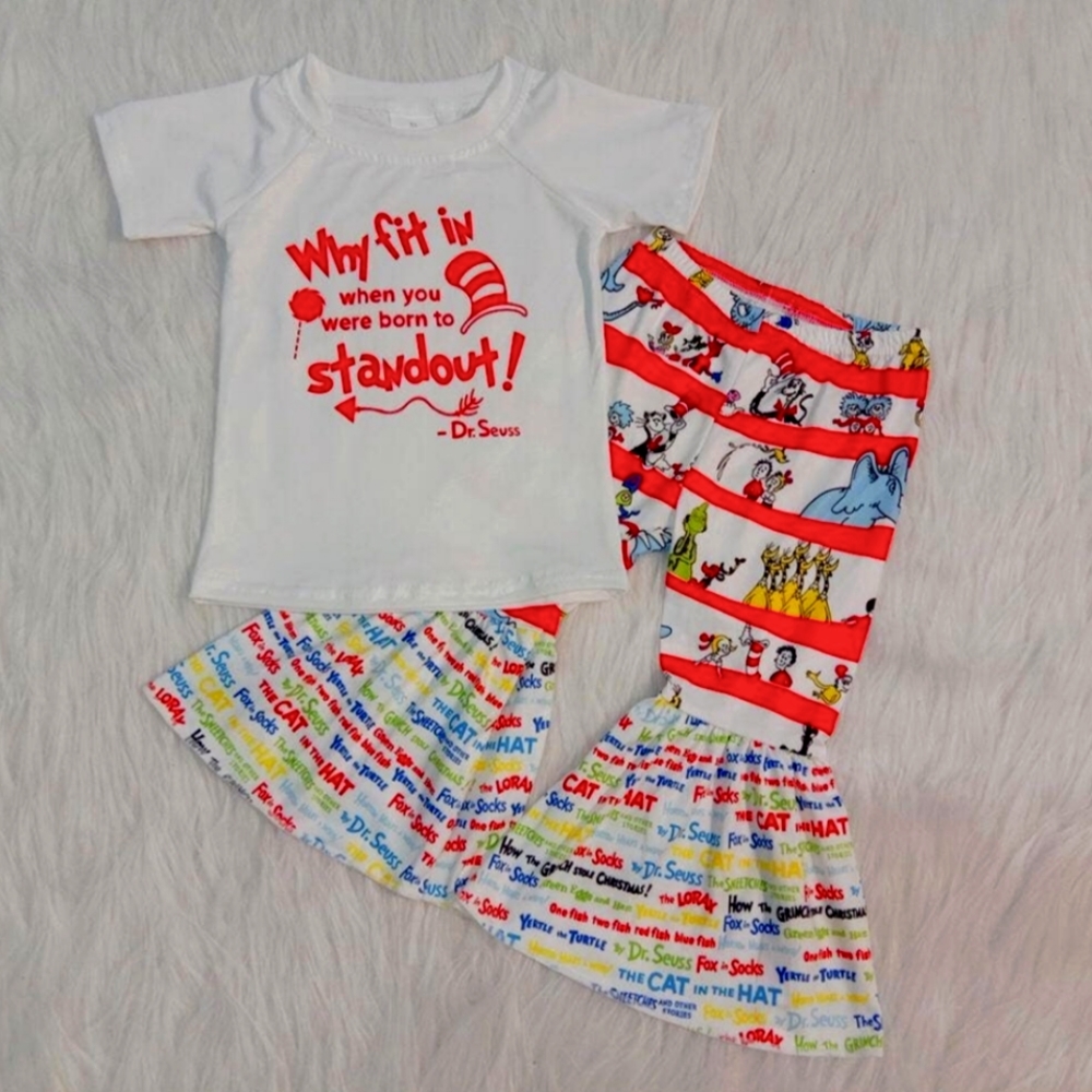 Cat in the Hat Two piece outfit